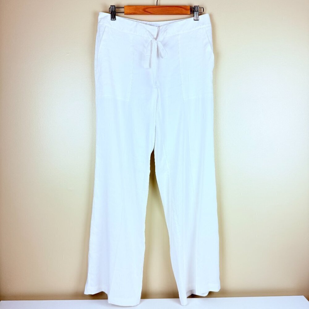 Nordstrom Signature Linen-Blend Wide Leg Pants – Size 8